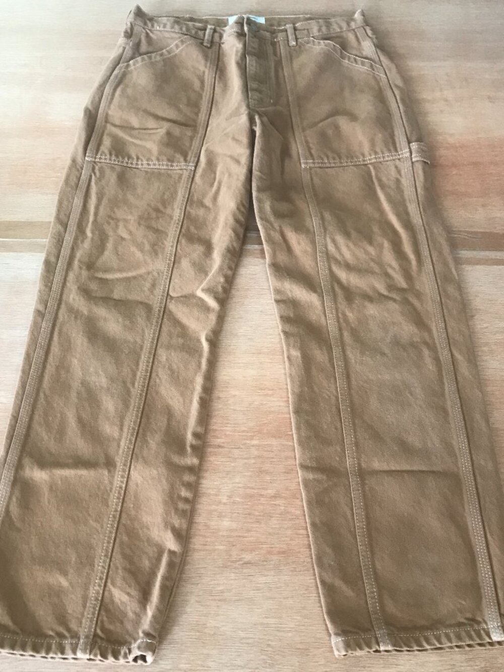 Reformation Kealy Carpenter Relaxed Jeans Women 29 Brown High Rise Stretch 20176